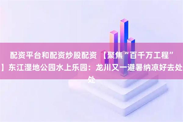 配资平台和配资炒股配资 【聚焦“百千万工程”】东江湿地公园水上乐园:龙川又一避暑纳凉好去处